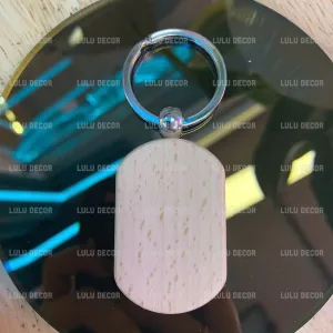 Móc khóa gỗ - Móc khóa gỗ để in ấn - Có in theo yêu cầu - Lulu Decor